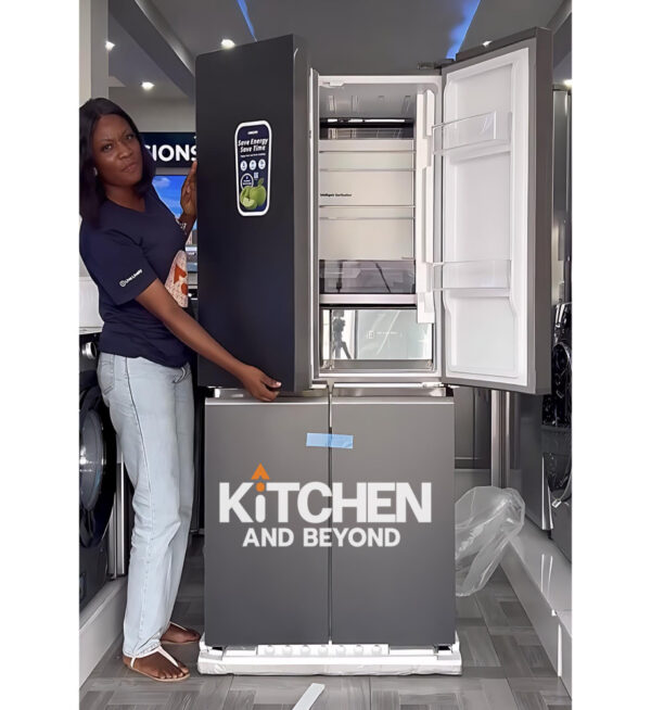 bruhm 4 door refrigerator, no frost