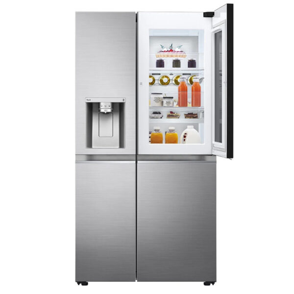 lg 668l instaview door in door side by side refrigerator