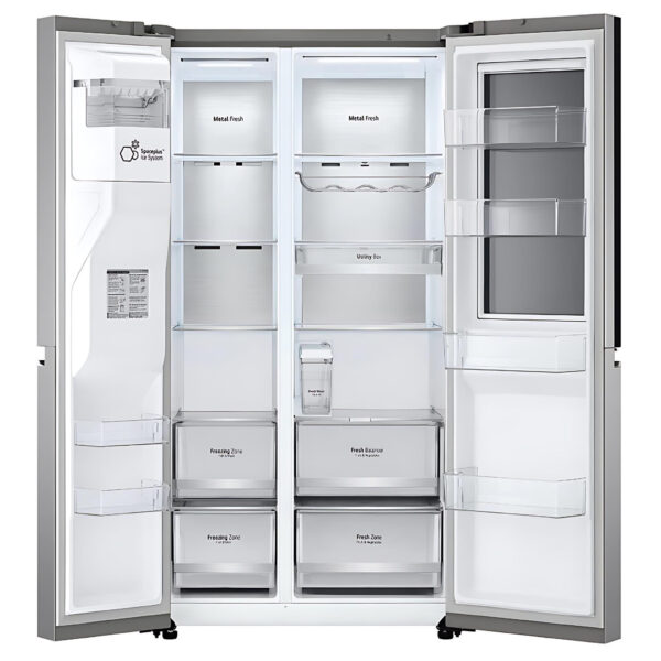lg 668l instaview door in door side by side refrigerator