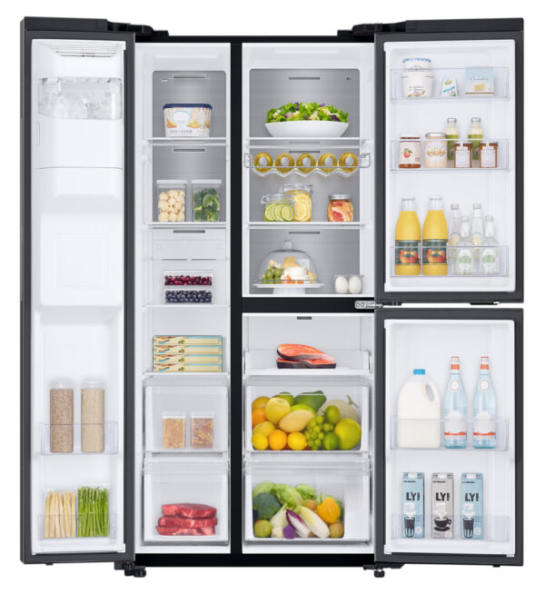 samsung 602l 3 doors water dispenser ice maker energy saving refrigerator
