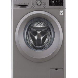 lg 8kg front load washing machine, inverter direct drive motor, 6 motion dd, smart diagnosis (wash only) silver