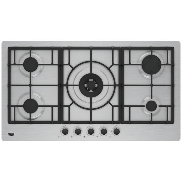 beko 90cm built in hob gas cooker stainless steel