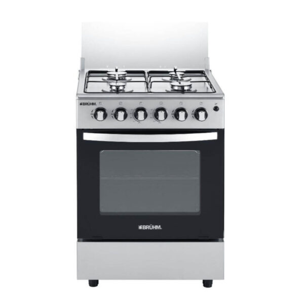 bruhm 60x60 4 burner gas cooker, auto ignition